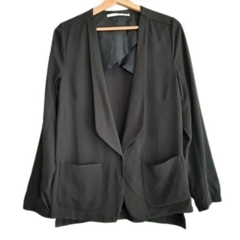 TRULY Denmark Venetta Unstructured Light BlazerJacket Black Sz M